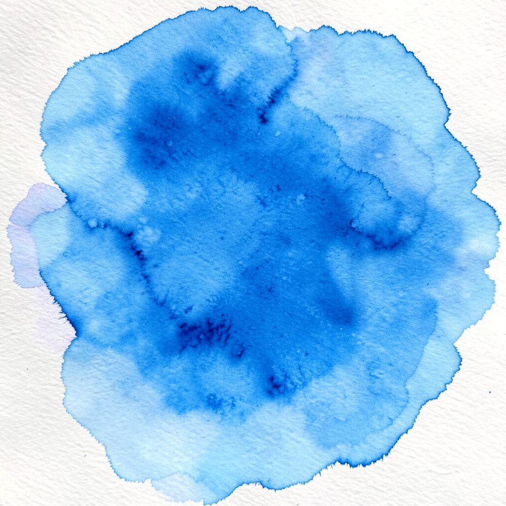 Pintura suau d'uns arrossars inundats amb cel blau cel