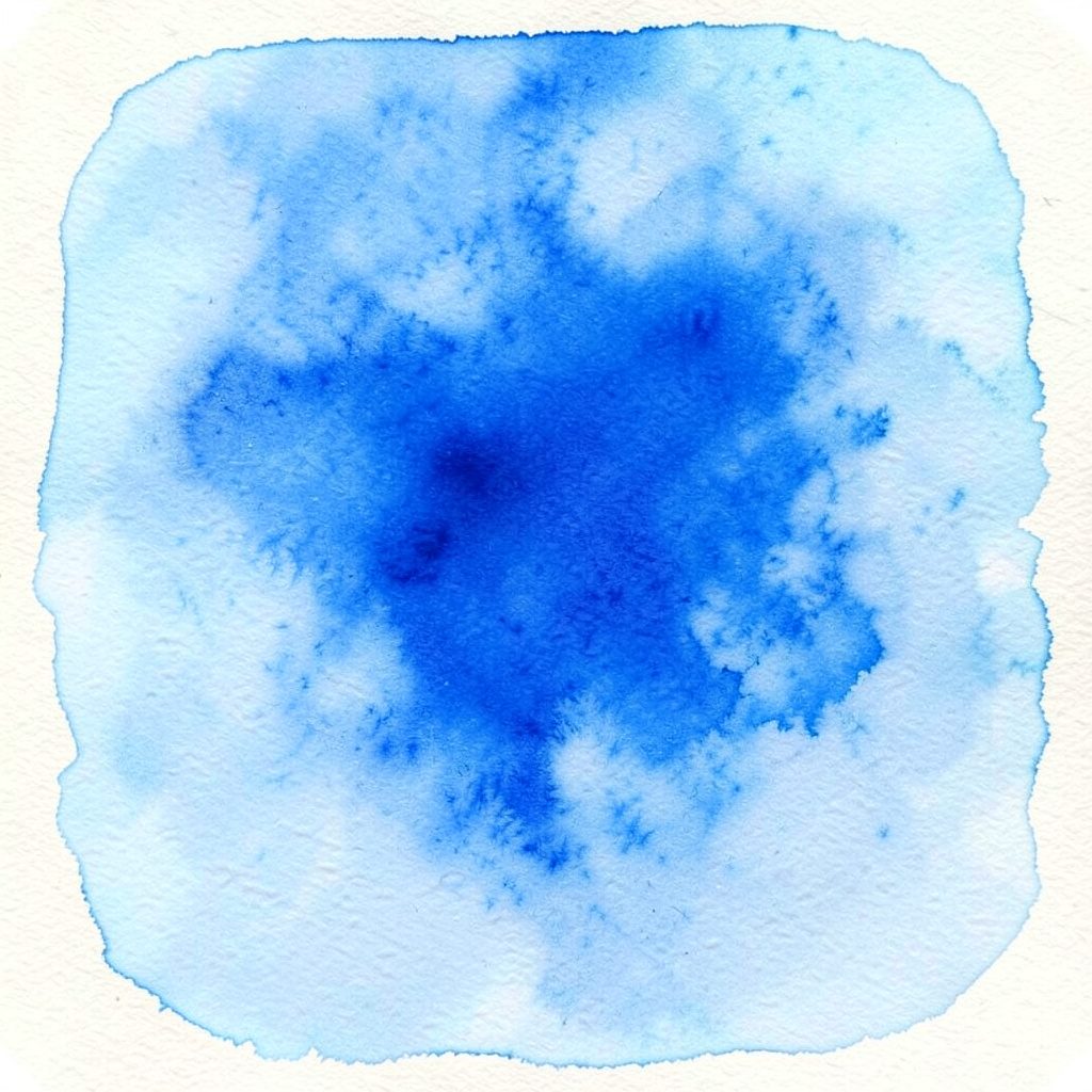 Aquarel·la suau d'un paisatge del Delta de l'Ebre amb arrossars, cel blau cel i tons terrosos càlids